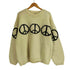 ニッチ niche. macmahon knitting mills LINE PEACE CREW NECK KNIT メンズ
